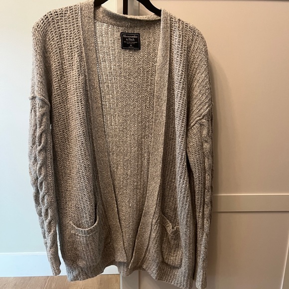 ABERCROMBIE chunky cardigan sweater - Picture 1 of 3